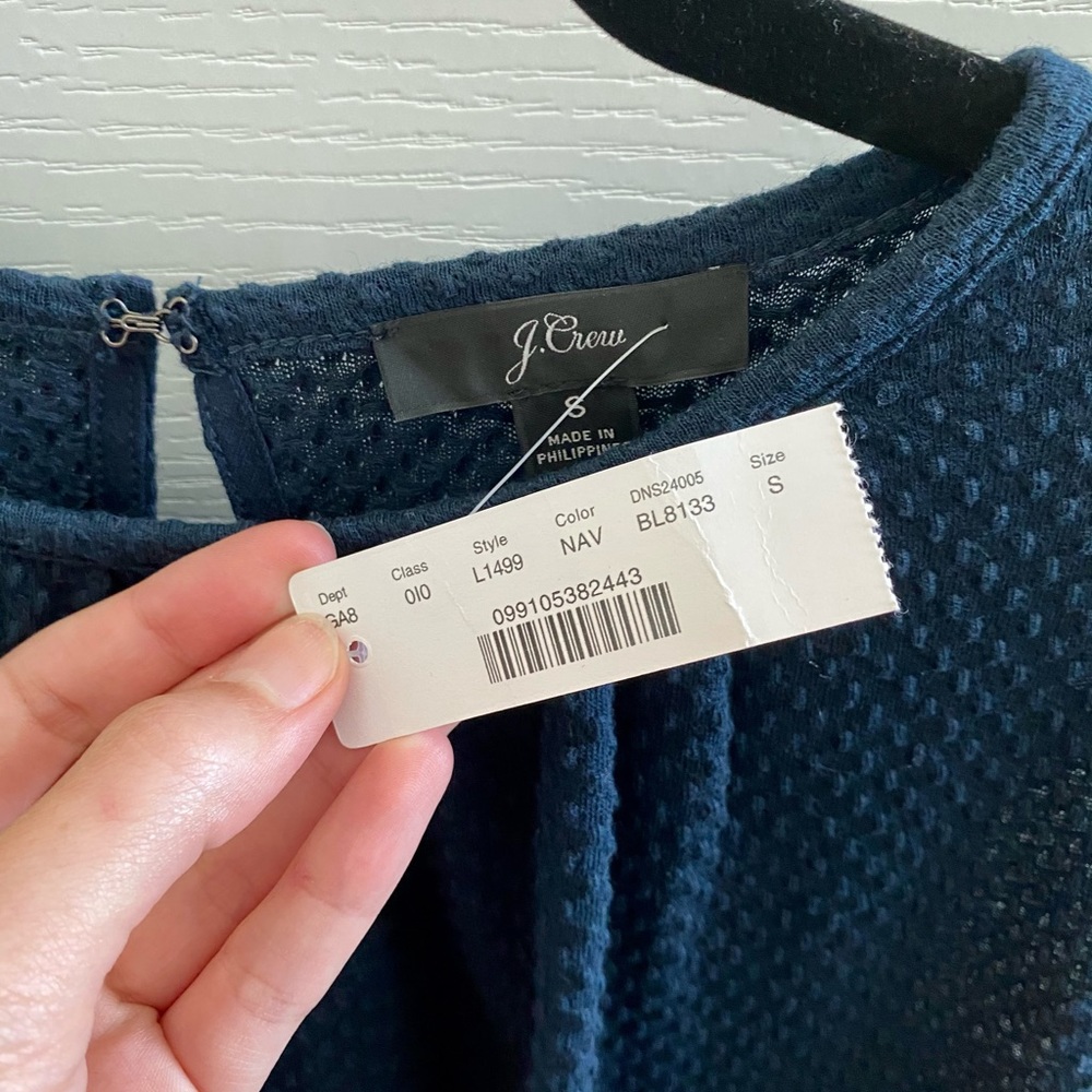 J.Crew/Brand New w.Tags/Navy blouse/Size Small - Picture 2 of 5